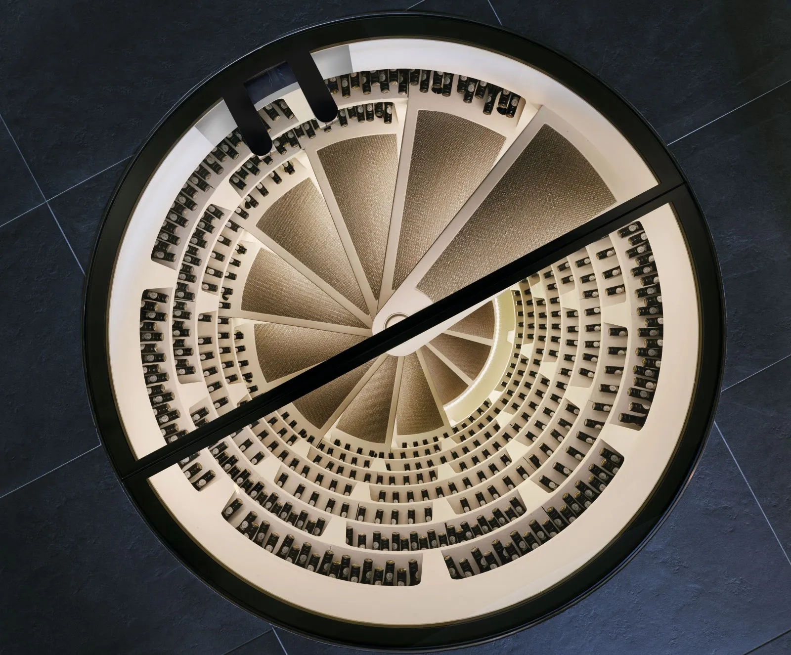 Davon overhead petals Nuno — spiral cellar by Tamaru